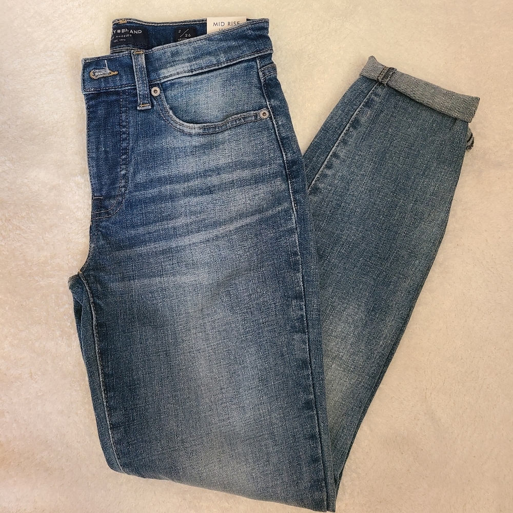 NWT Lucky Brand Ava Mid Rise Skinny Jeans